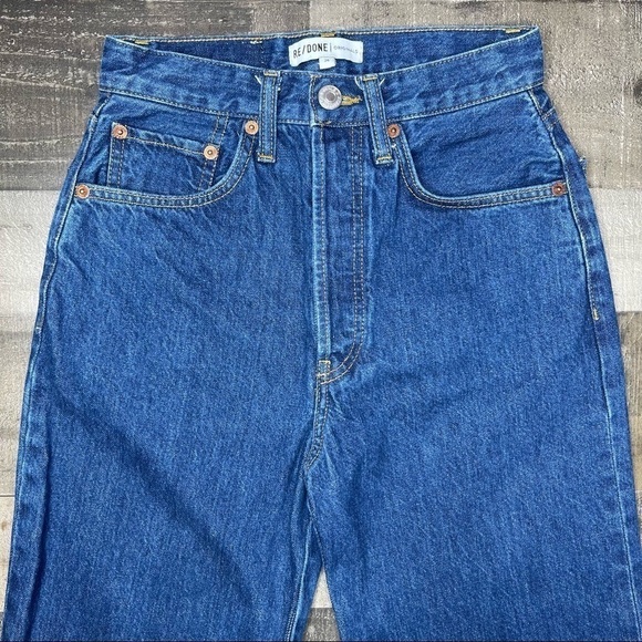 Re/Done Leandra High Waist Wide Leg Crop Jean size 26 - Picture 5 of 16